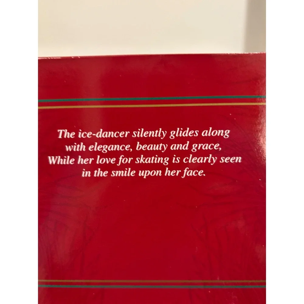 Carlton Cards Heirloom Elegance‎ on Ice Skater Christmas Ornament 1995 CXOR-095A